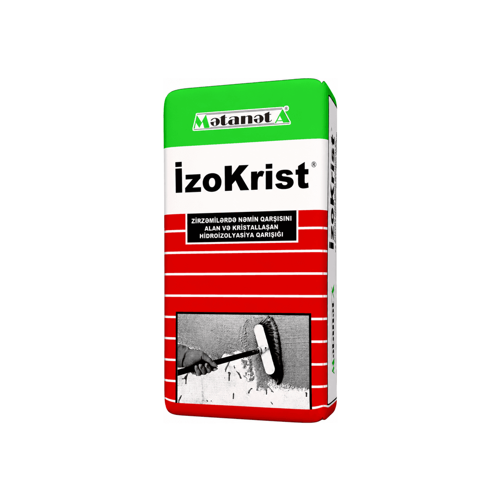İzoKrist kristallaşan hidroizolyasiya qarışığı, 20 kq