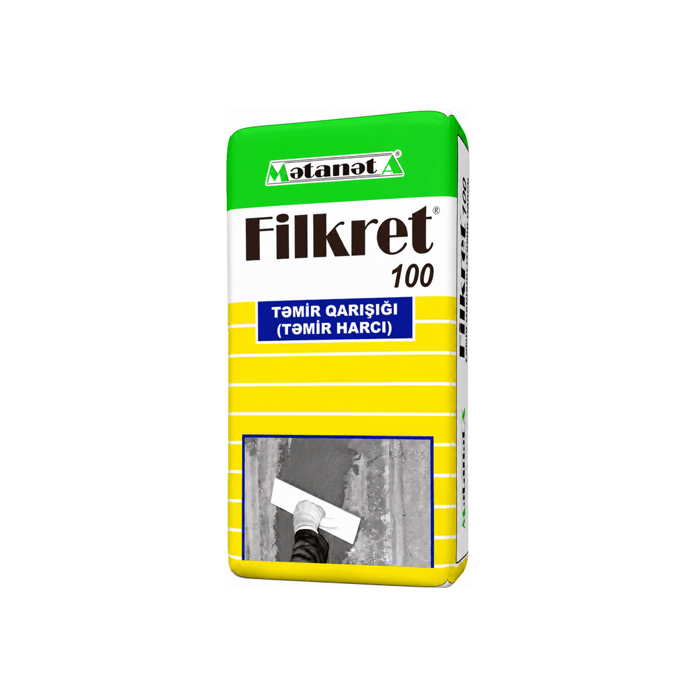 FİLKRET 100 sement əsaslı səth təmir qarışığı, 25 kq