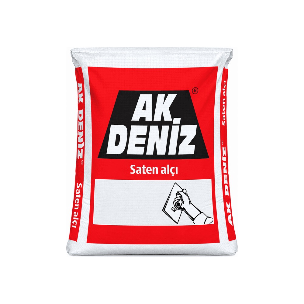 Ak Deniz Saten gips əsaslı üzlük şpaklyovkası (alçı), 25 kq