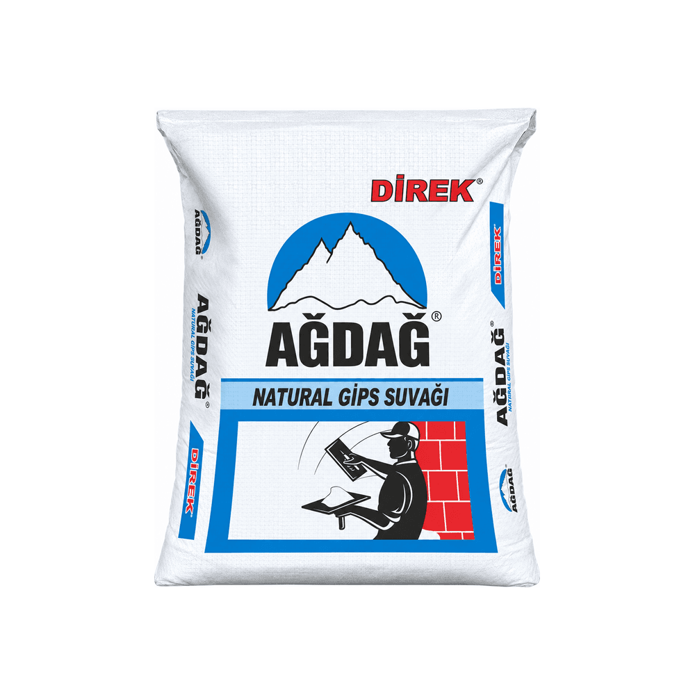 AĞDAĞ Direk natural gips suvağı (mala ilə), 25 kq