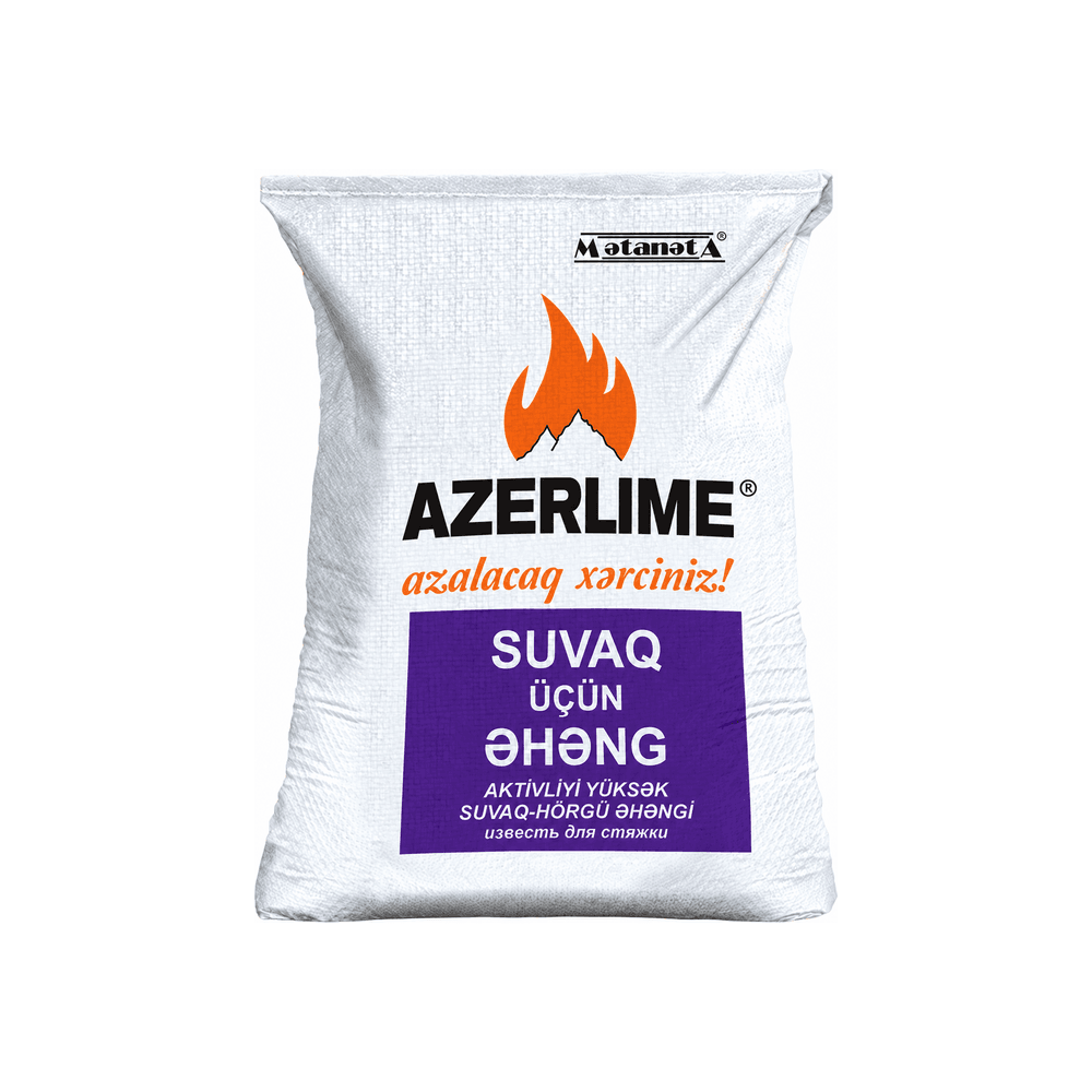 Azerlime suvaq üçün əhəng (hidratlı əhəng), 18 kq