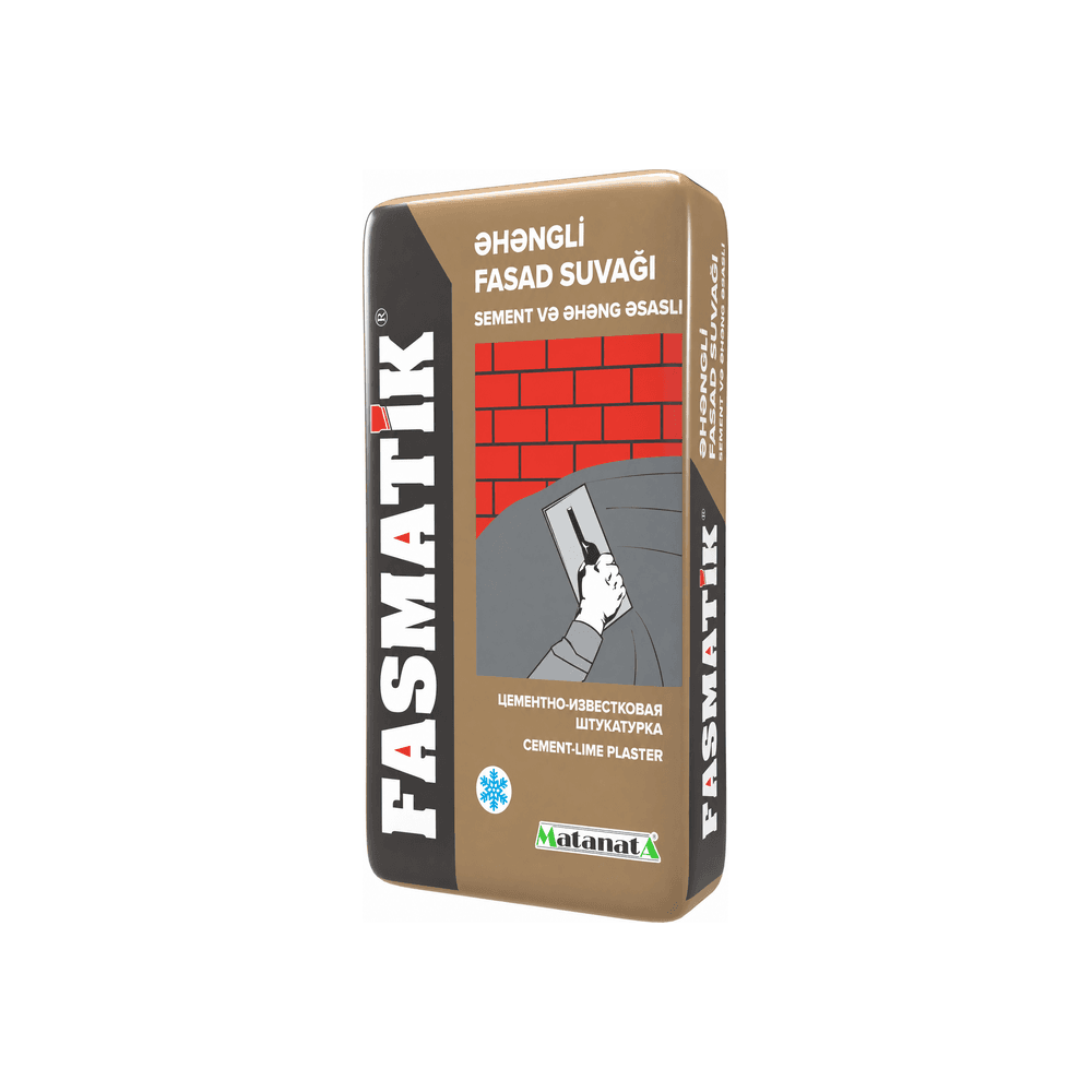 FASMATİK 1 – sement və əhəng əsaslı fasad əl suvağı, 30 kq