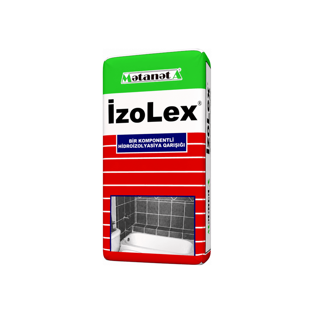 İzoLex birkomponentli hidroizolyasiya qarışığı, 25 kq