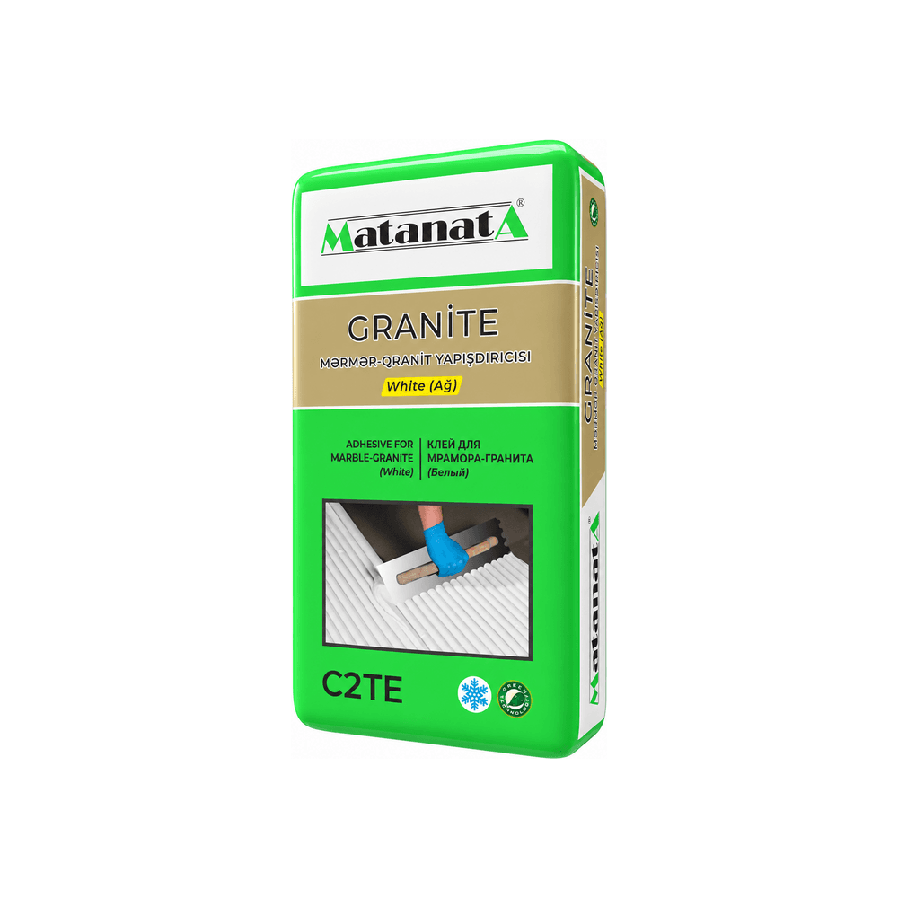 Matanat A Granite White mərmər-qranit yapışdırıcısı (ağ), 25 kq